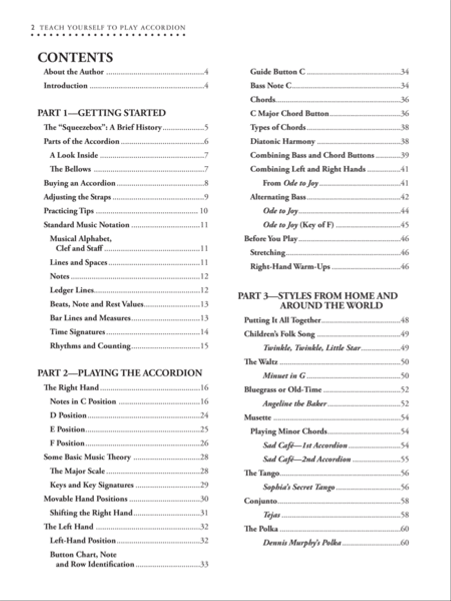 Alfred's Teach Yourself to Play Accordion Accordion scores gallery preview page 2