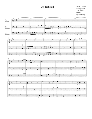 Textless I (arrangement for 3 recorders)