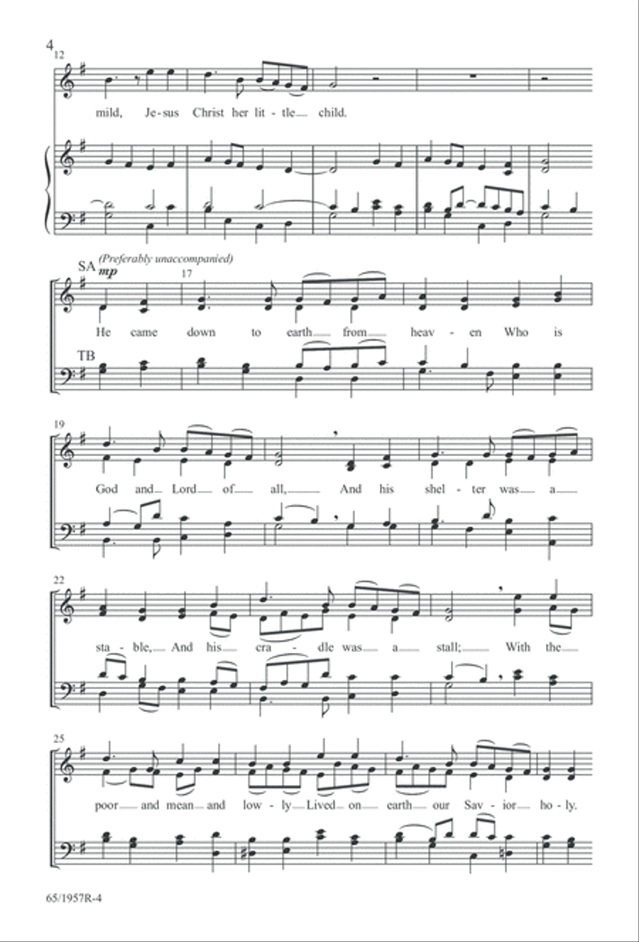 Festival of Lessons and Carols 4-Part scores gallery preview page 5