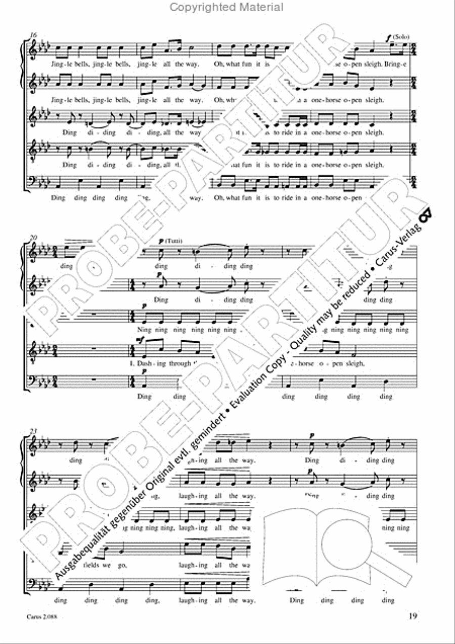 Calmus Christmas Carols Choir scores gallery preview page 20