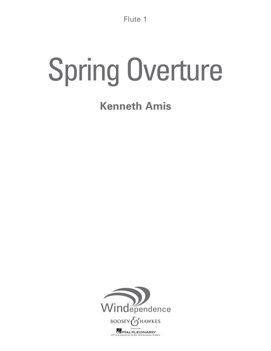 Spring Overture - Flute 1