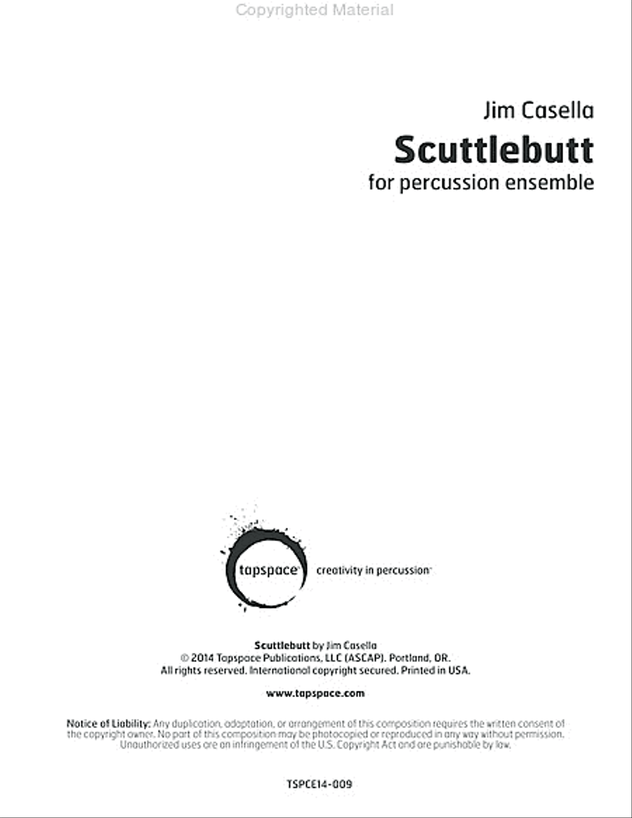 Scuttlebutt Percussion Ensemble scores gallery preview page 2