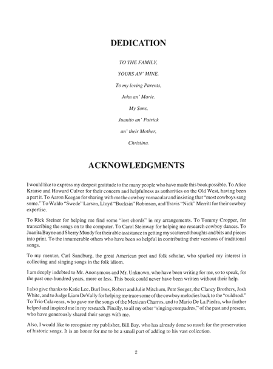 Old-Time Cowboy Songbook Voice scores gallery preview page 3