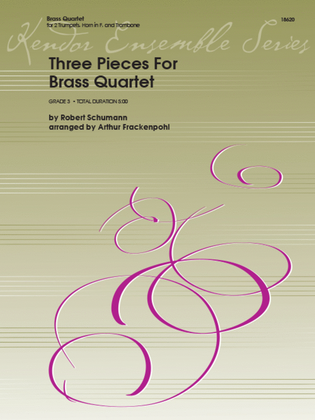 Book cover for Three Pieces For Brass Quartet