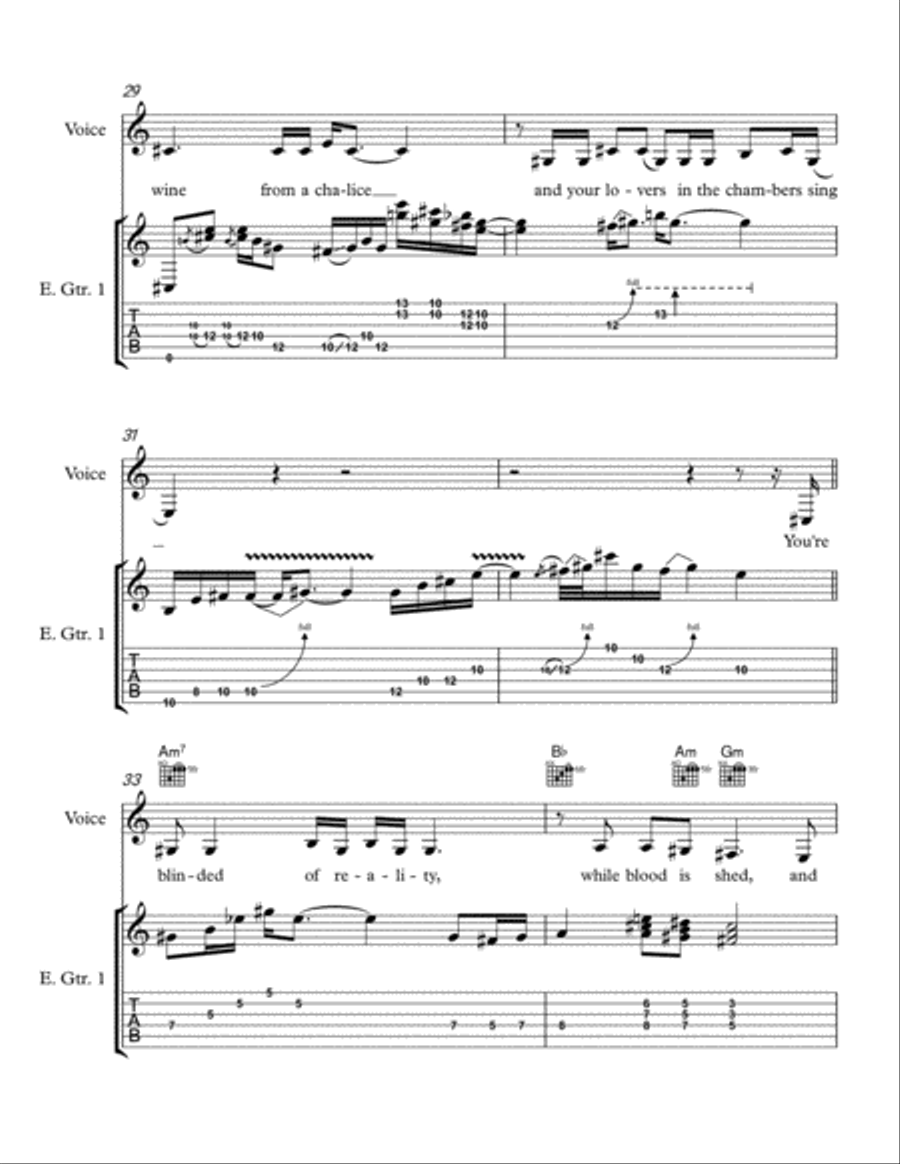Monterey Electric Guitar scores gallery preview page 6