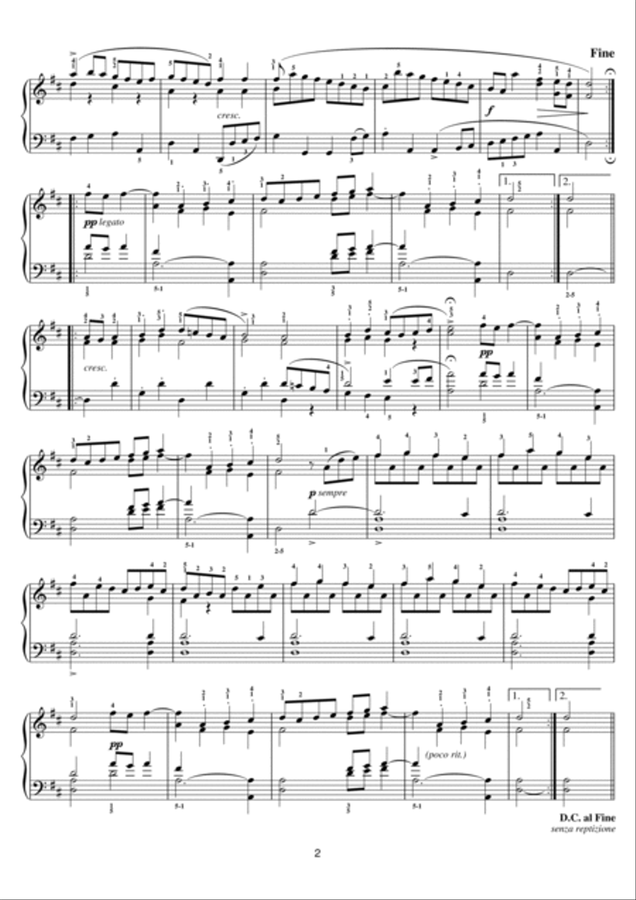 Gavotte (from Suite No. 6 in D Major for Unaccompanied Cello) Cello scores gallery preview page 2