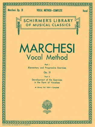 Book cover for Vocal Method, Op. 31 (Complete)