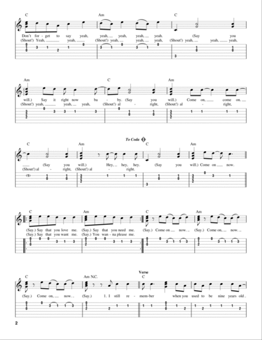 Shout Acoustic Guitar scores gallery preview page 2