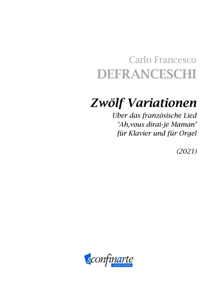 Carlo F. Defranceschi: ZWÖLF VARIATIONEN (ES-21-066)