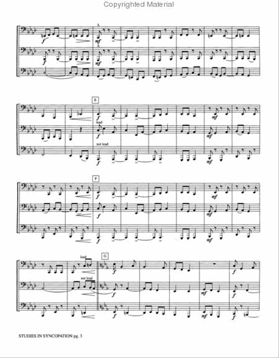 Studies in Syncopation Small Ensemble scores gallery preview page 3