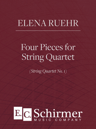 Book cover for Four Pieces for String Quartet (String Quartet No. 1)