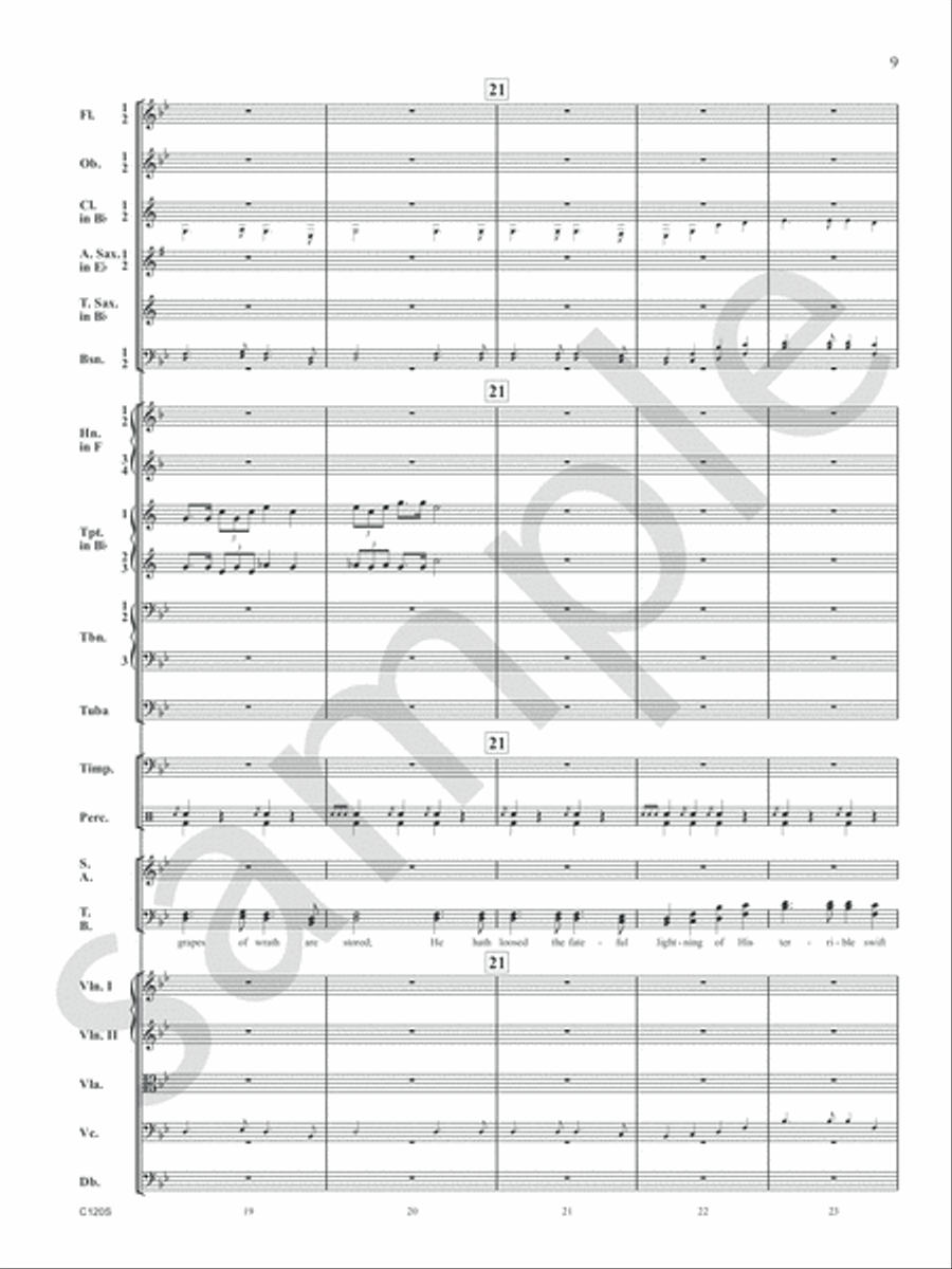 Battle Hymn of the Republic Orchestra scores gallery preview page 11