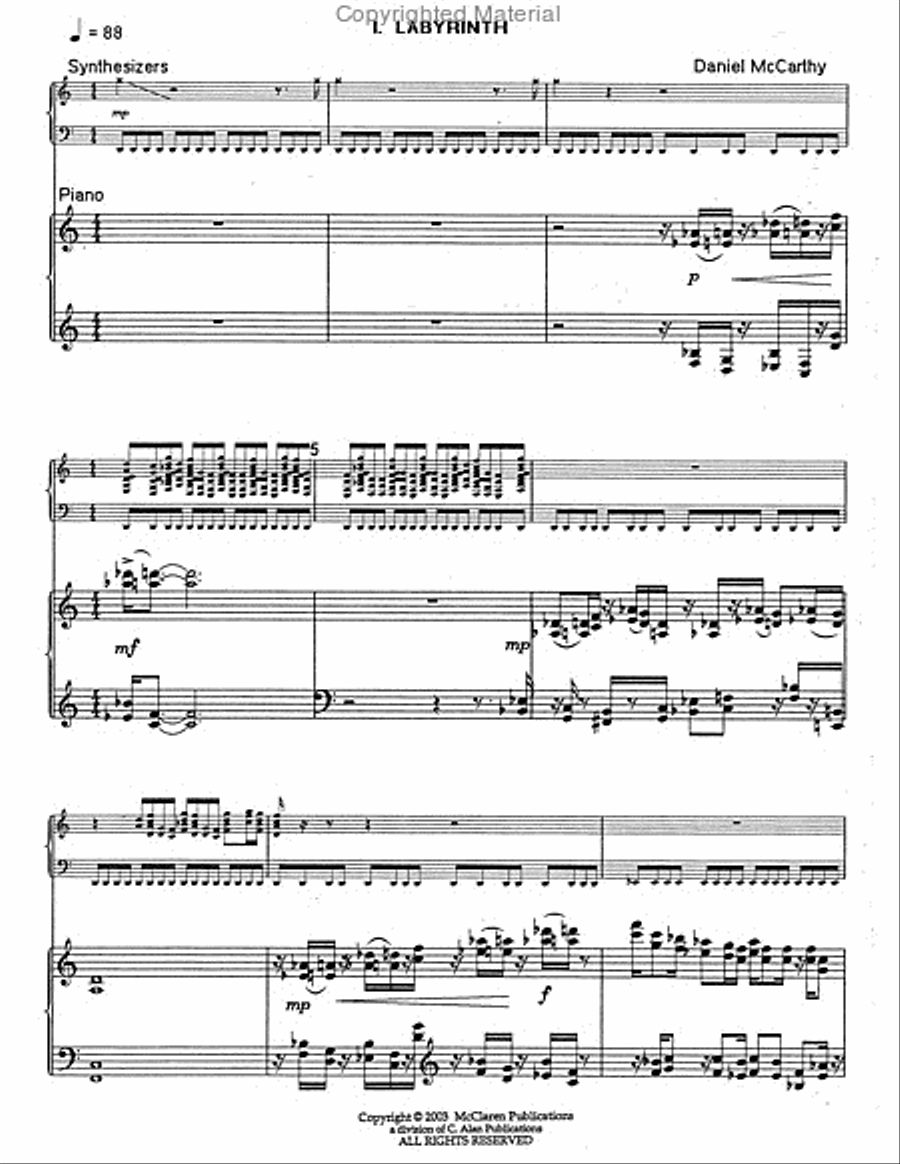 Concerto for Keyboards Piano scores gallery preview page 2