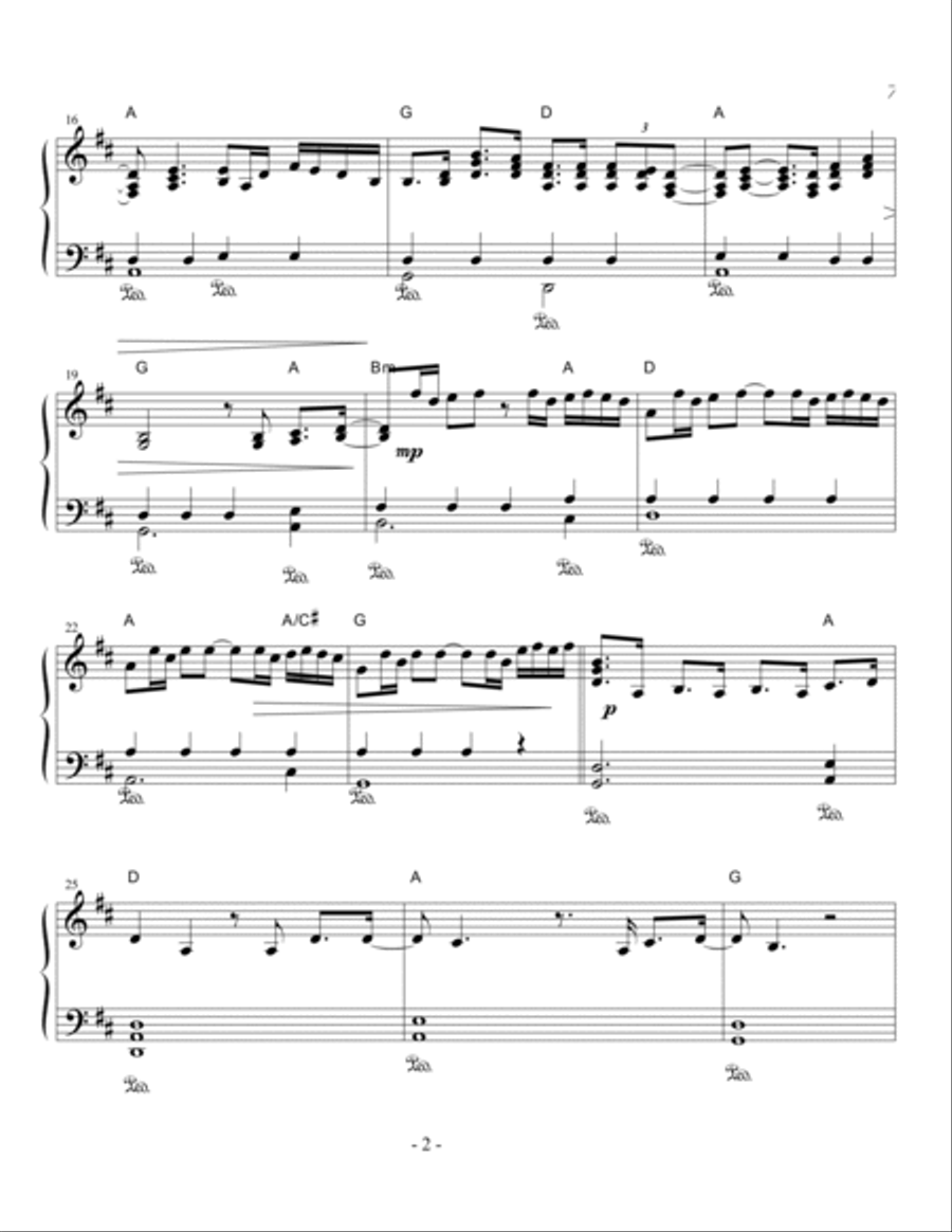 Oceans (Where Feet May Fail) Easy Piano scores gallery preview page 2