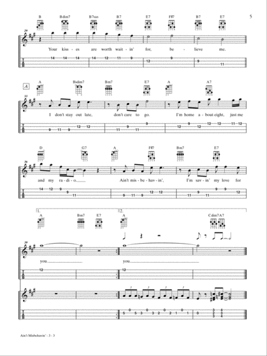 Just for Fun -- Swing Jazz Ukulele Ukulele scores gallery preview page 6