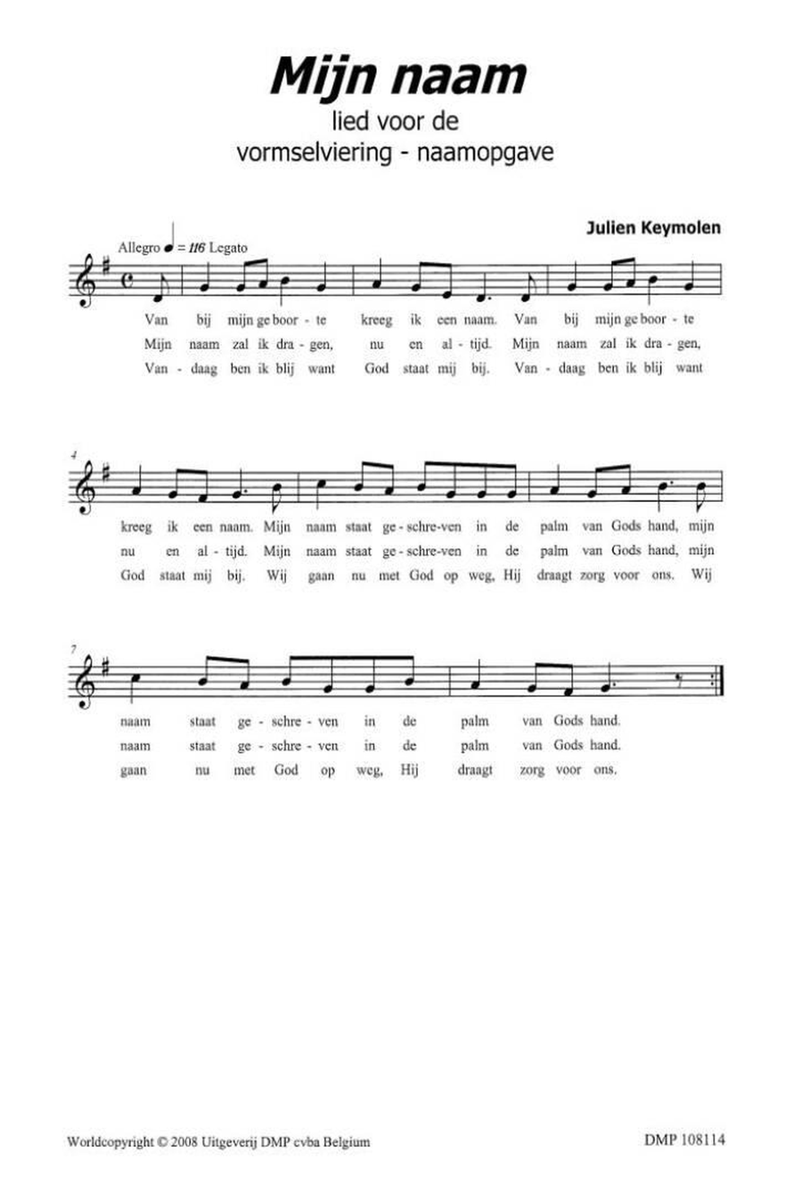 Mijn Naam Mijn Naam Unison Choir scores gallery preview page 2