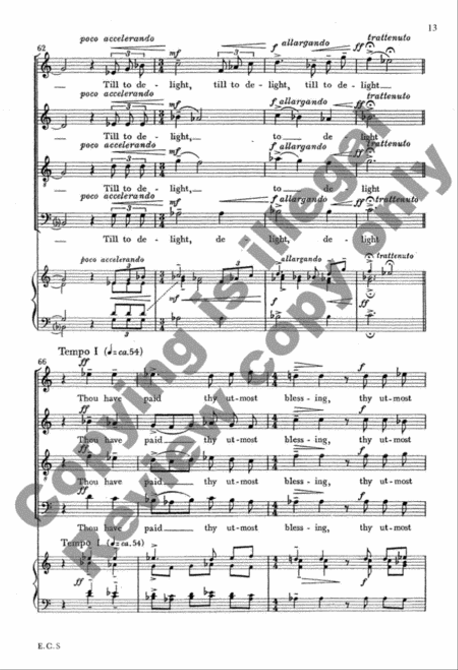 Fare Well 4-Part scores gallery preview page 24