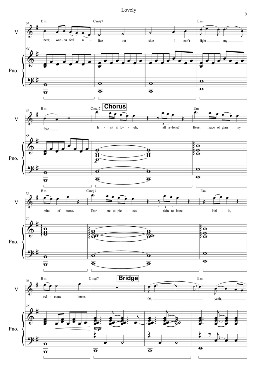 Lovely Piano scores gallery preview page 6