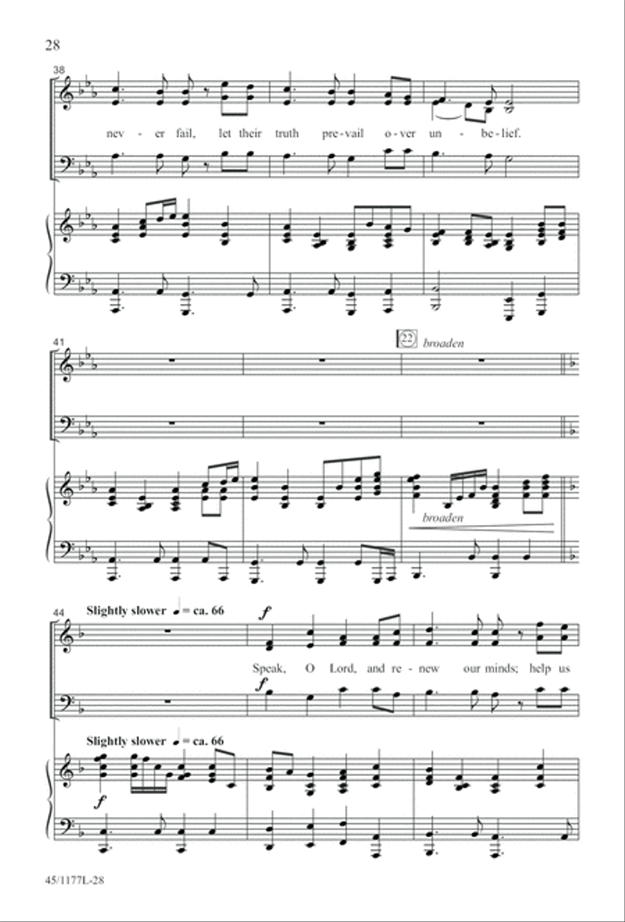 5 Getty Anthems for about 10 Singers 4-Part scores gallery preview page 29