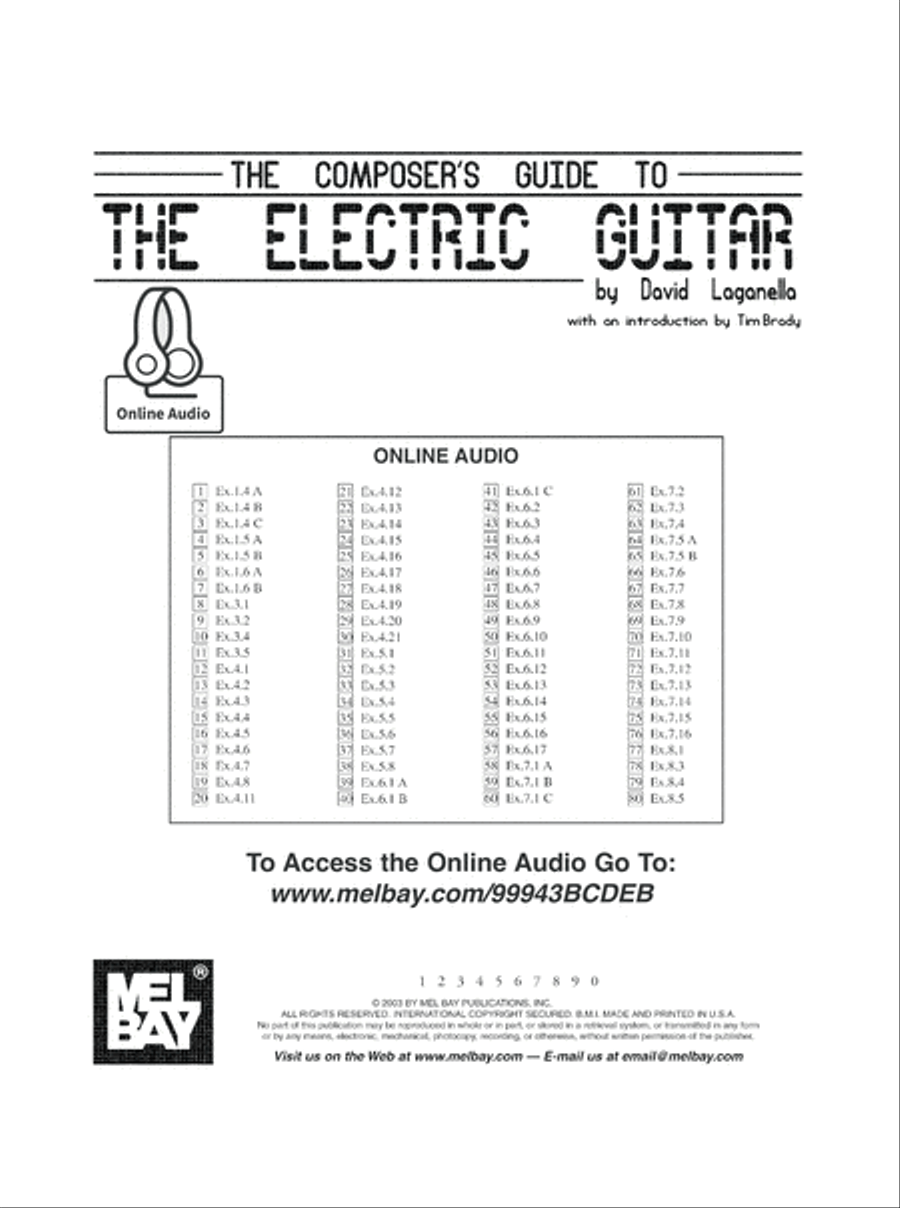 Composer's Guide to the Electric Guitar Electric Guitar scores gallery preview page 2