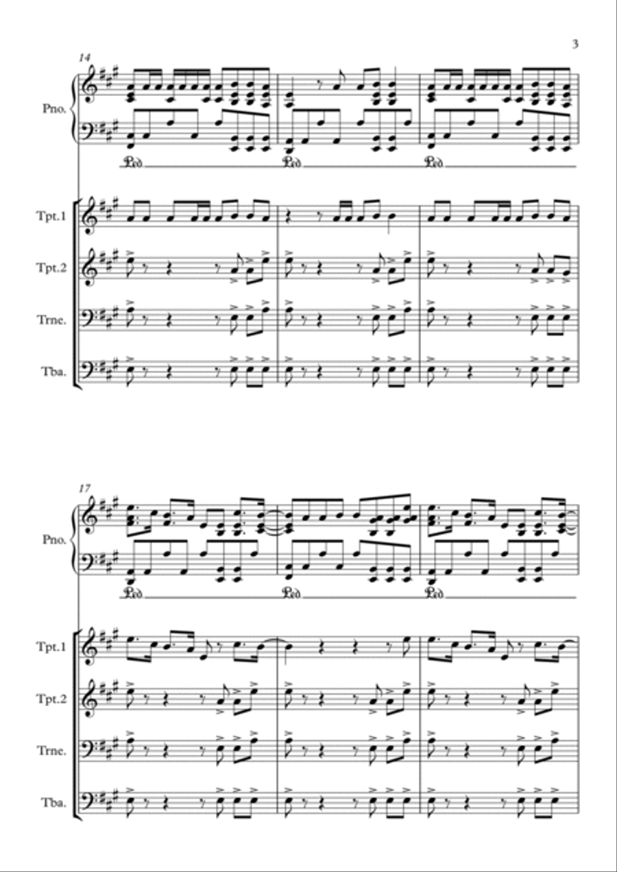Closer Closer Concert Band scores gallery preview page 3