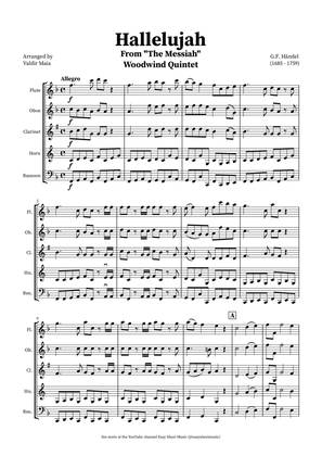 Hallelujah Chorus from Messiah - Woodwind Quintet