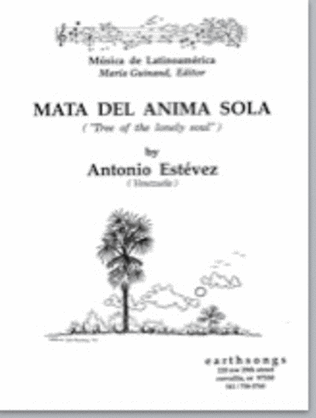 Book cover for mata del anima sola