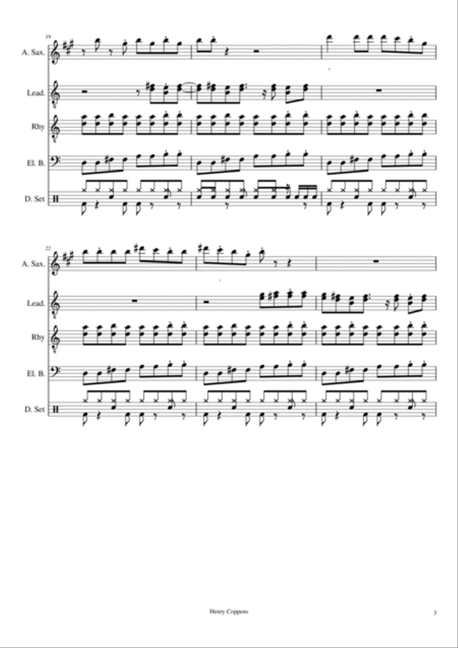 Pump Up The Boogie Small Ensemble scores gallery preview page 3