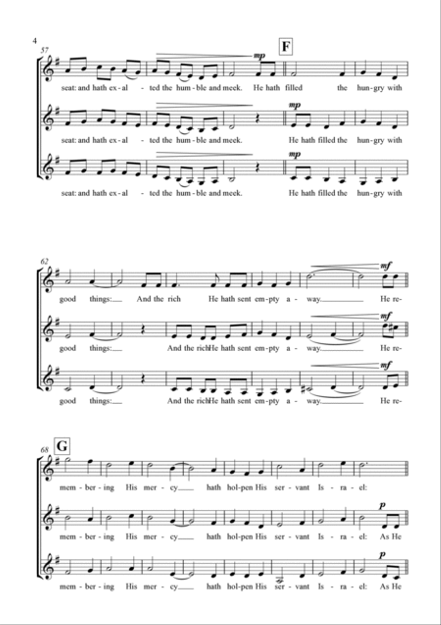Cantabrigian Canticles (for unaccompanied SSA choir) SSA scores gallery preview page 4