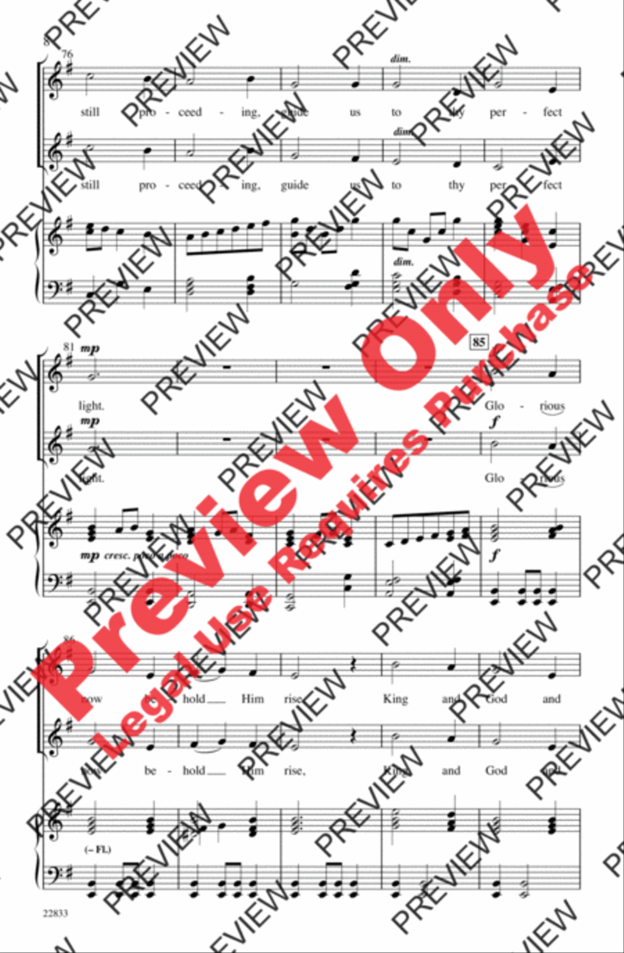 Star of Wonder (A Medley) Unison Choir scores gallery preview page 8