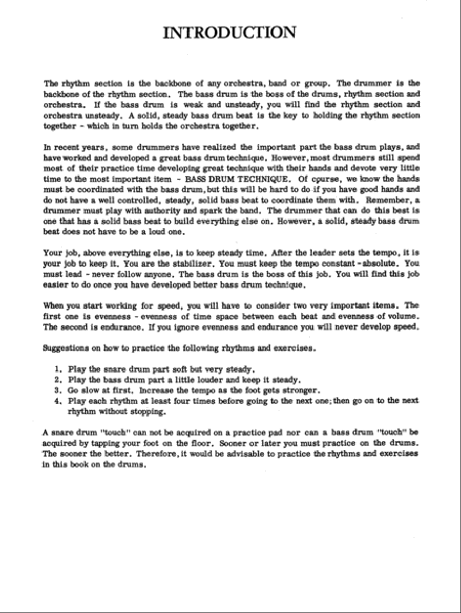 Progressive Steps to Bass Drum Technique for the Modern Drummer Drum Set scores gallery preview page 2