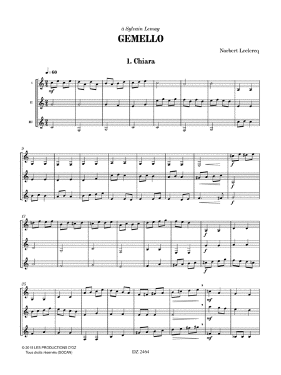 Gemello Guitar Ensemble scores gallery preview page 2