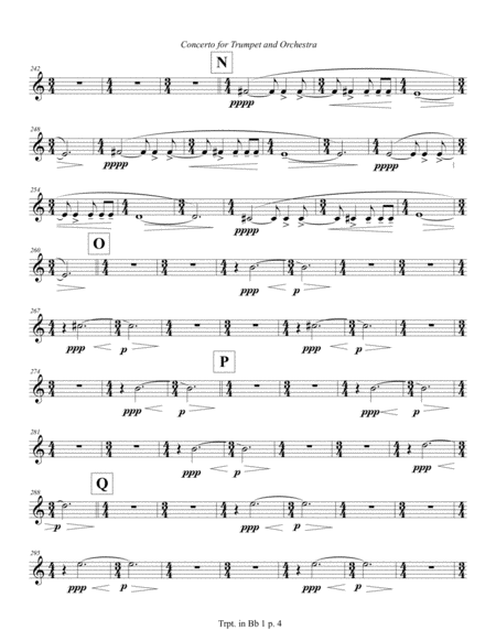 Concerto for Trumpet and Orchestra (2011) Trumpet part 1