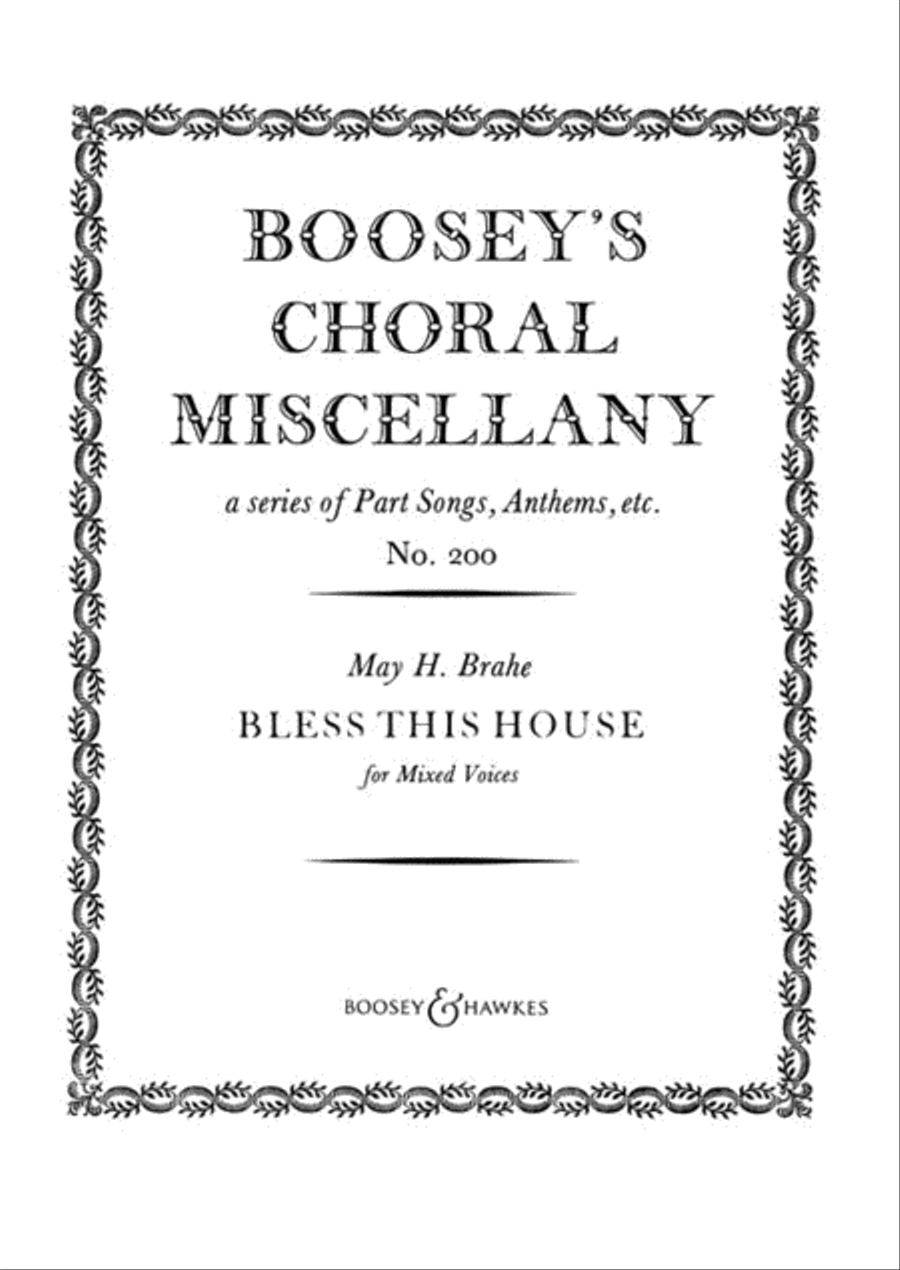 Bless This House 4-Part scores gallery preview page 1