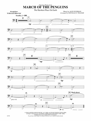 March of the Penguins, Opening Theme from (The Harshest Place on Earth): (wp) E-flat Tuba B.C.
