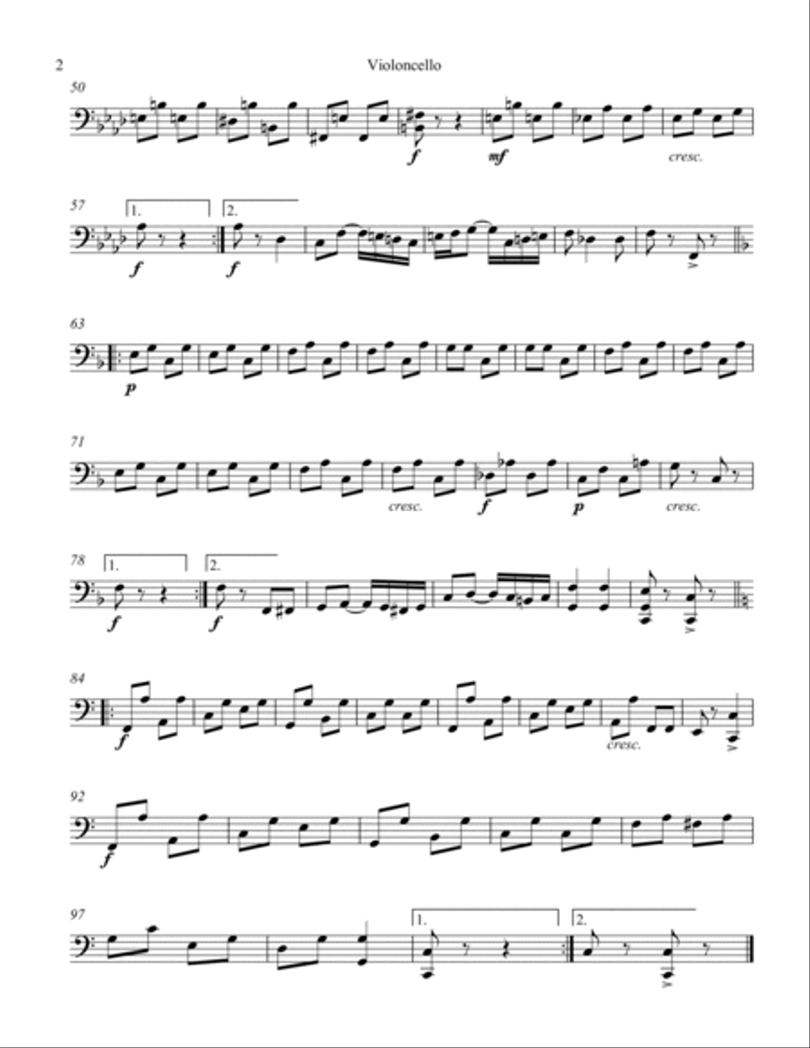 A Breeze from Alabama A Breeze from Alabama String Orchestra scores gallery preview page 4