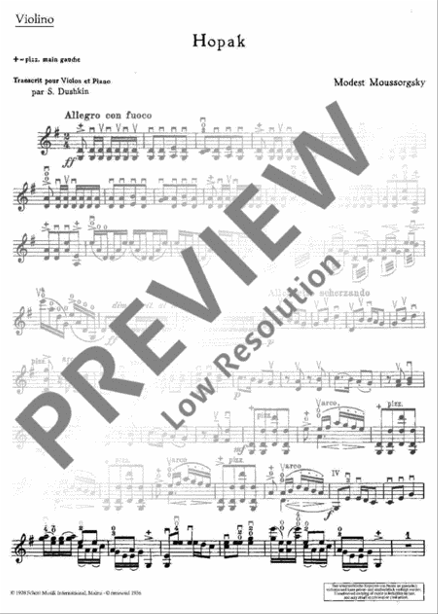 Hopak Violin Solo scores gallery preview page 9