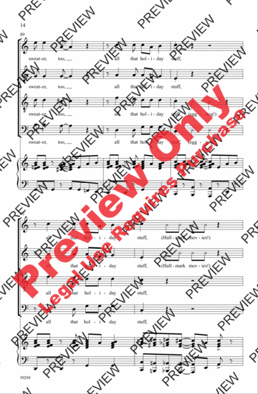 All That Holiday Stuff! All That Holiday Stuff! 4-Part scores gallery preview page 14