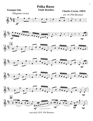 Polka Russe-Czerny-Trumpet Solo