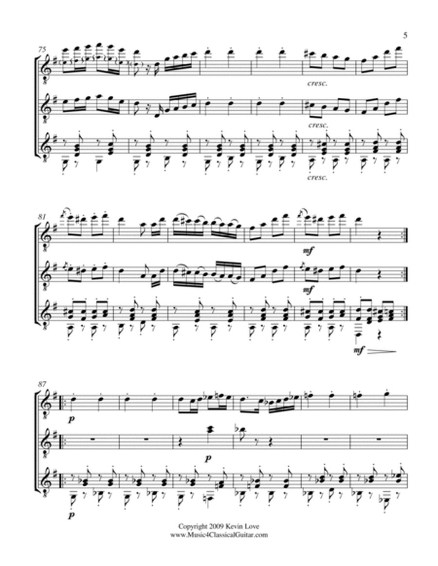 Marche Militaire (Guitar Trio) - Score and Parts image number null