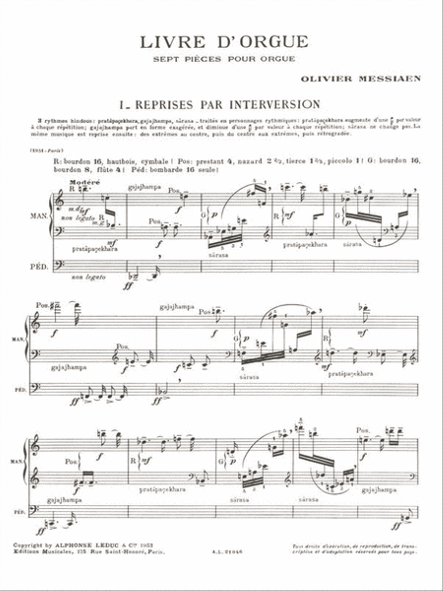 Livre D'orgue (organ) Organ scores gallery preview page 2