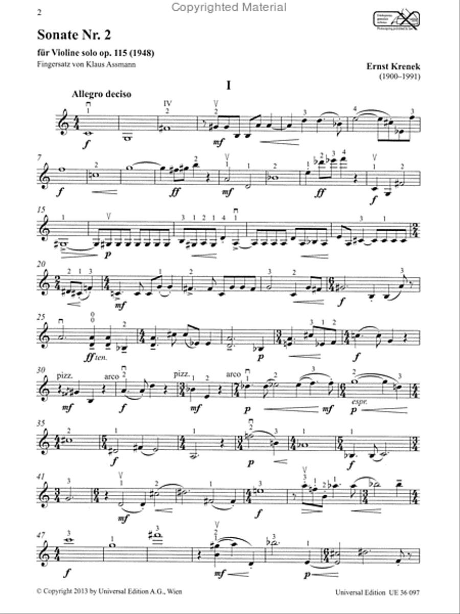 Sonate No. 2 Chamber Music scores gallery preview page 2