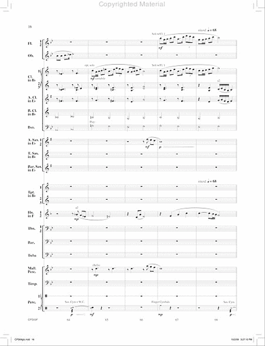 Orion's Sword Concert Band scores gallery preview page 17