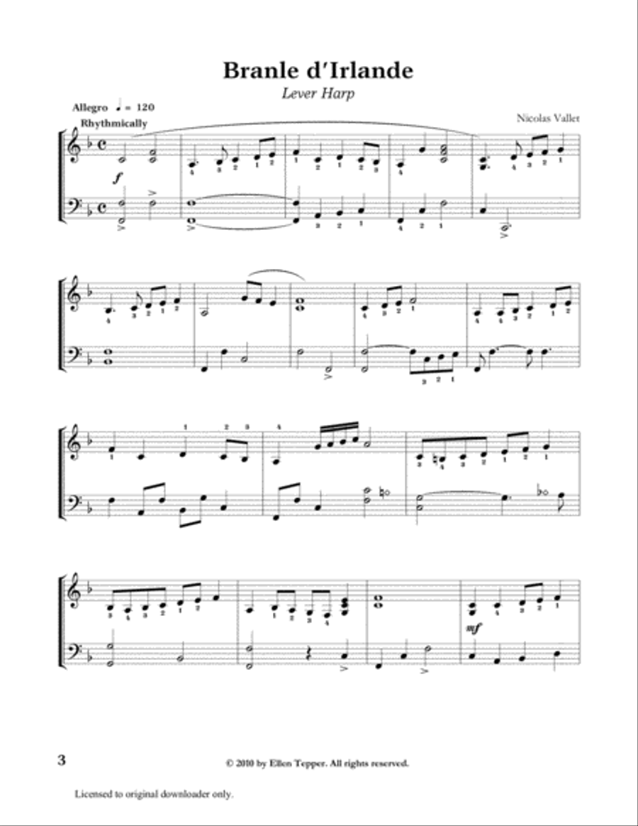 The Harper's Accomplice Gets the Lute Harp scores gallery preview page 5