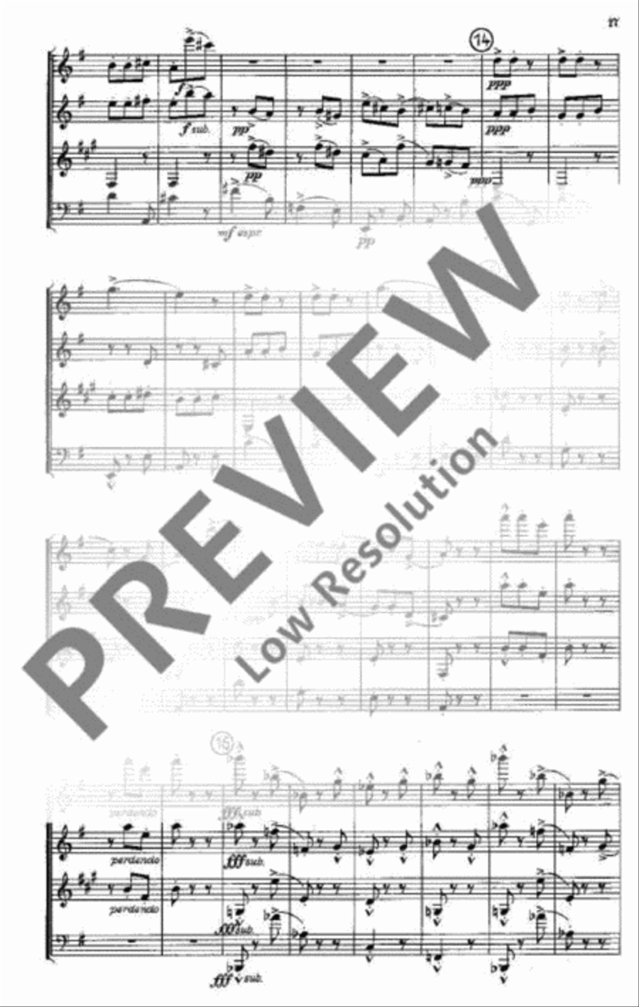 Quartet Bassoon scores gallery preview page 18