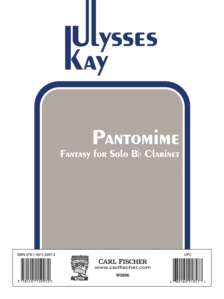 Pantomime Fantasy B-Flat Clarinet scores gallery preview page 1