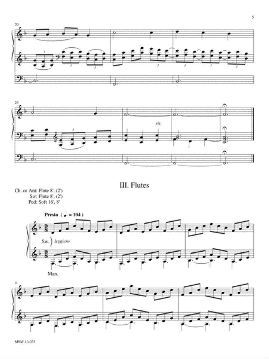 Variations on Hyfrydol Organ scores gallery preview page 4
