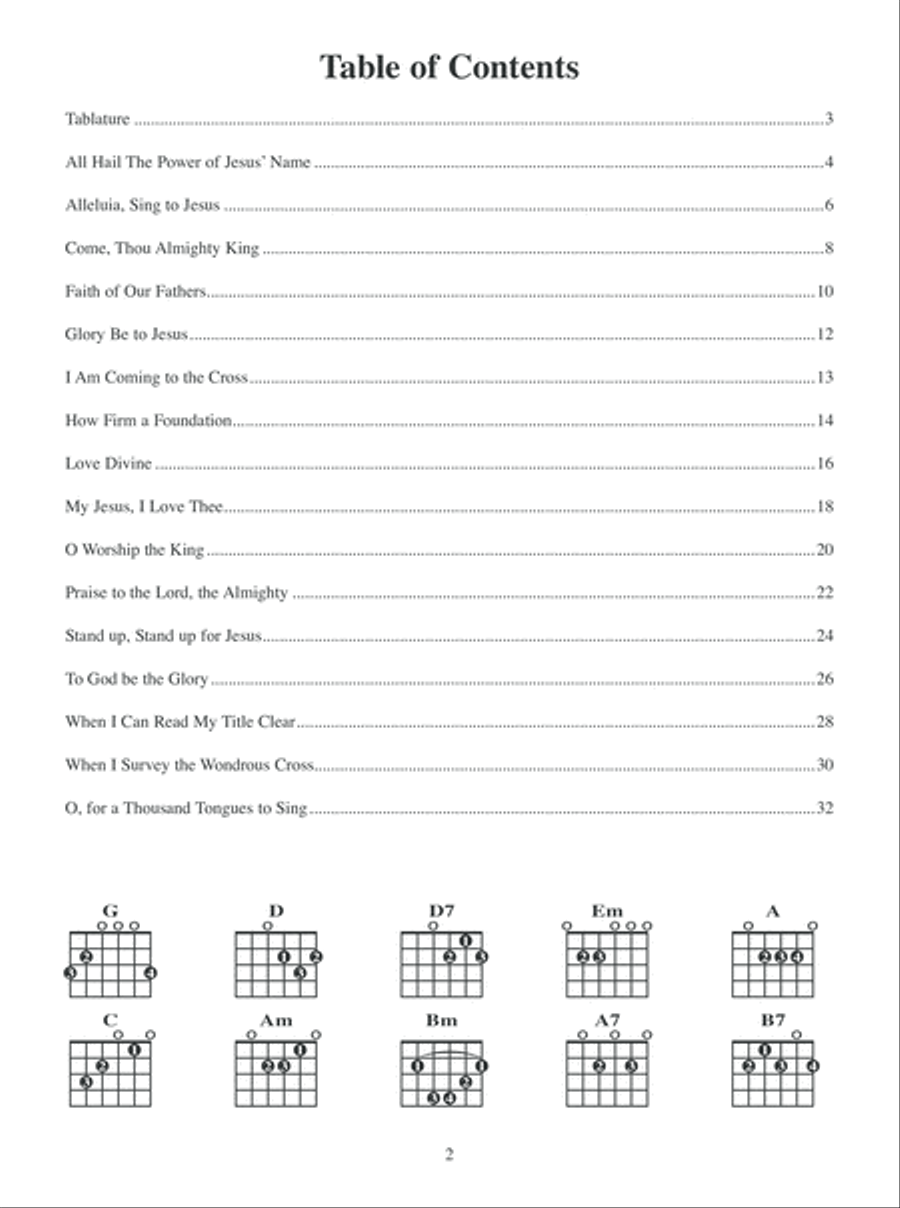 Fingerstyle Guitar Hymns Made Easy Fingerpicking Guitar scores gallery preview page 3