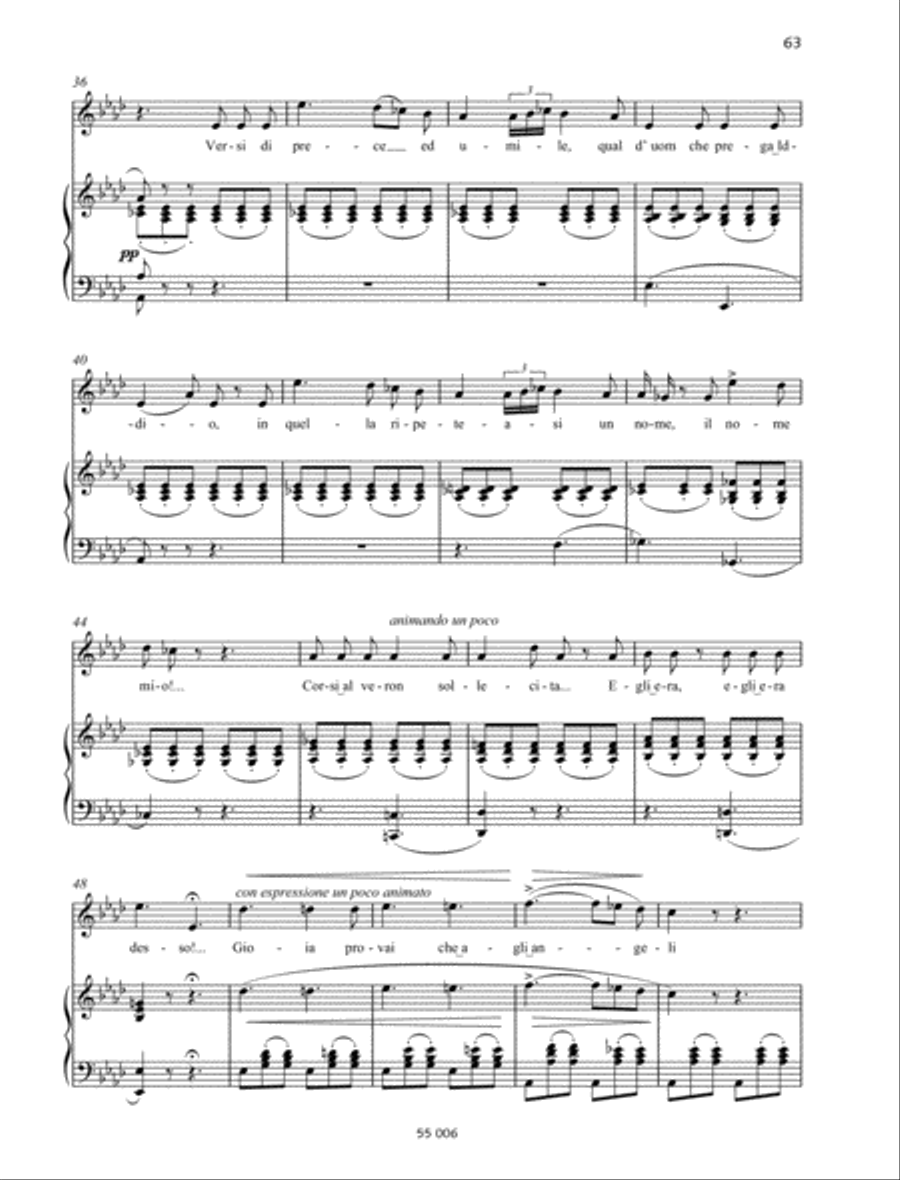Tacea la notte placida Soprano Voice scores gallery preview page 3