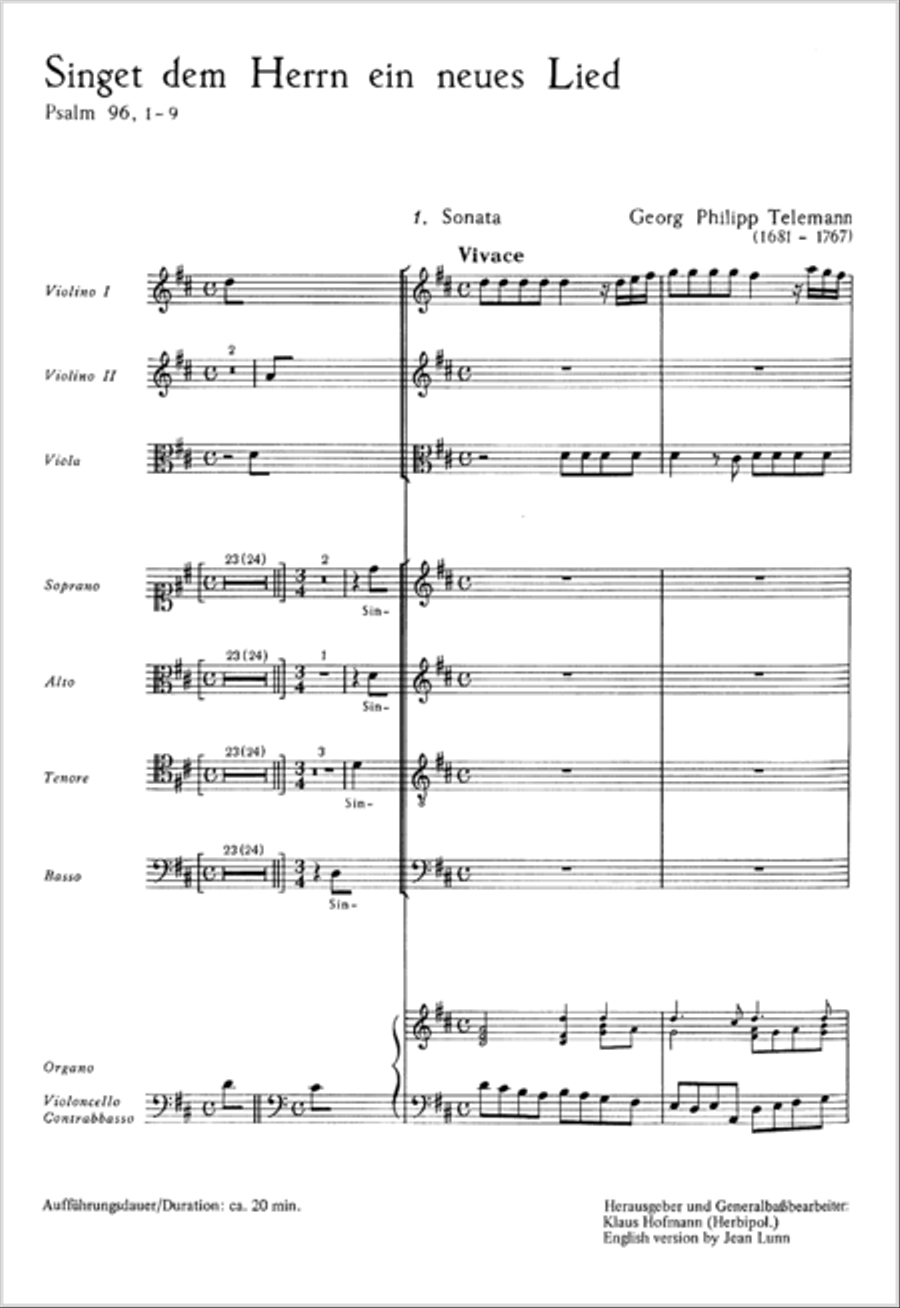 Sing to the Lord a new song (Singet dem Herrn ein neues Lied) 4-Part scores gallery preview page 86
